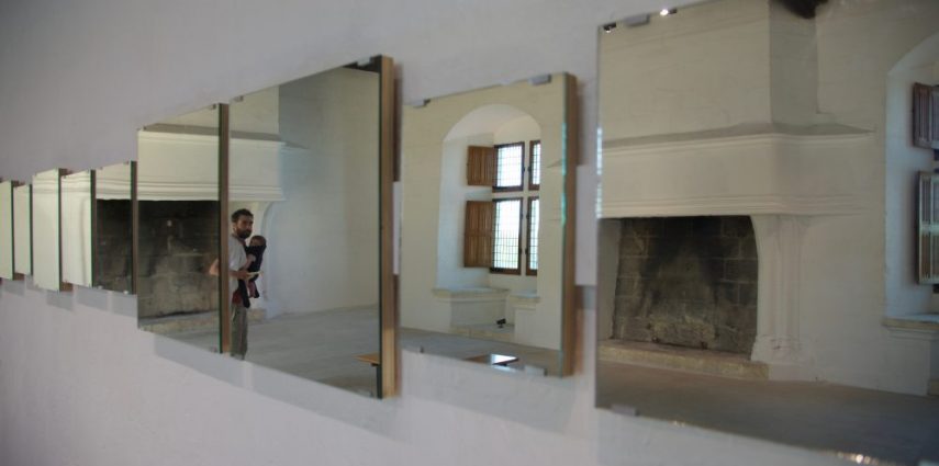 Installation #1, Art & Language, Mirror Piece, 1965. Château de Montsoreau-Musée d'art contemporain. Crédit Philippe Fraboulet